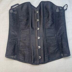 Adore Me Black Lace Corset Shapewear